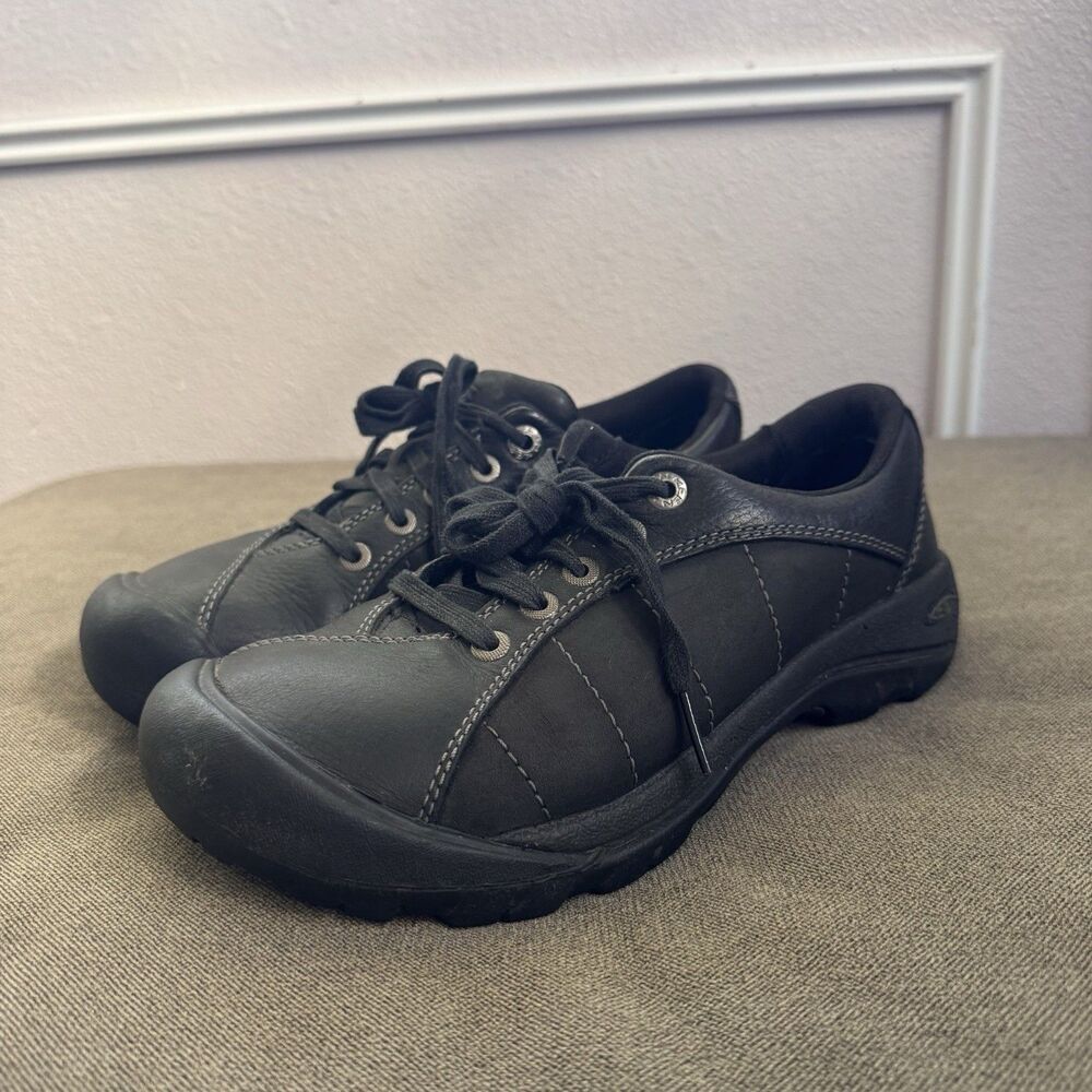 Keen Presidio II Hiking Trail Shoes Black Women’s 7 Lace Up Low Top Gorpcore